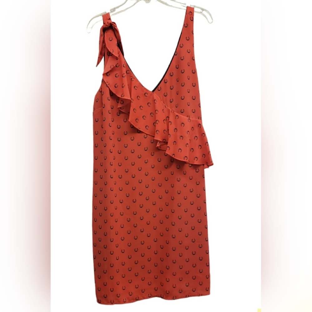 Summer dress  (Orange, Black and White) Never worn. NWOT
